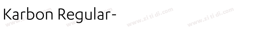 Karbon Regular字体转换